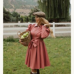 Ivy City Co Pink Long Sleeve Dress